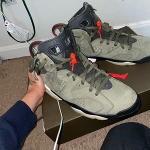 Travis Scott Olive 6’s